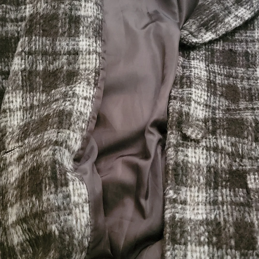 Cotton On Plaid One Button Coat‎ Size XL